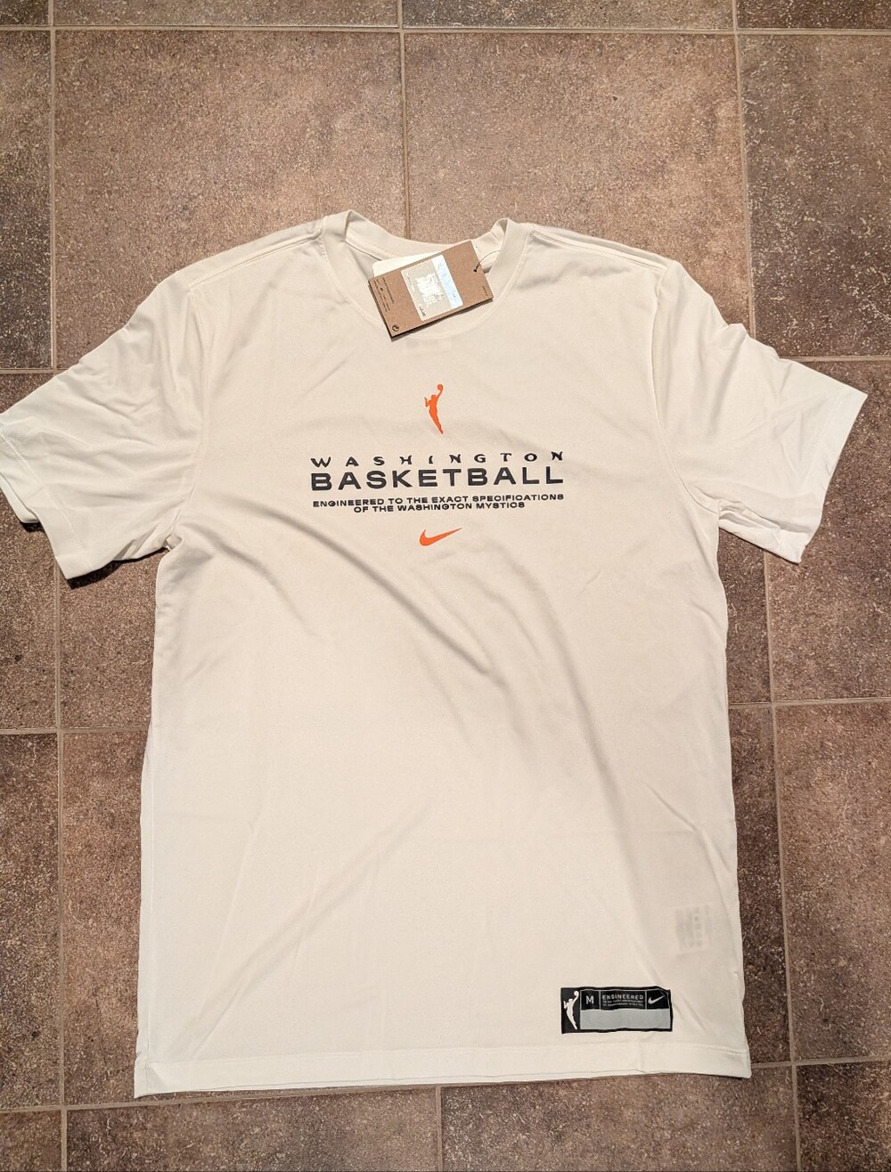 Nike WNBA Washington Mystics dri fit practice shirt M DSWT